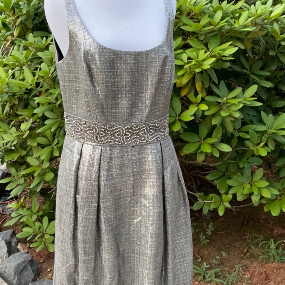 THE DRESS IN SILVER, GRAY, AND RHINESTONES, TOO! 🩶